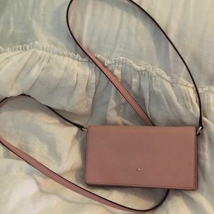 Kate Spade ♠️Blush Pink IPhone Wallet Crossbody
